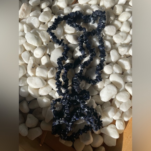 Blue Goldstone Necklace - Picture 8 of 14